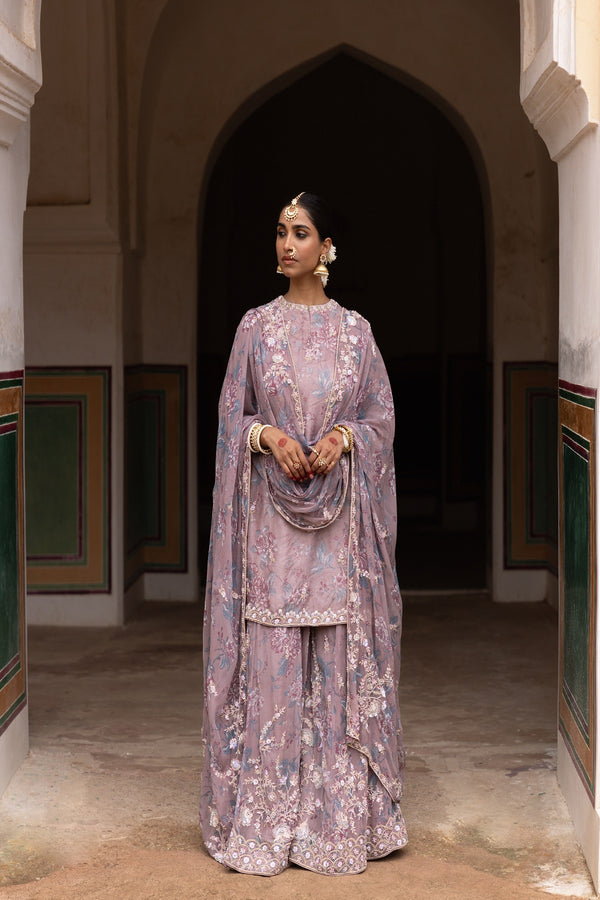 Ethereal Organza Layers Sharara Set