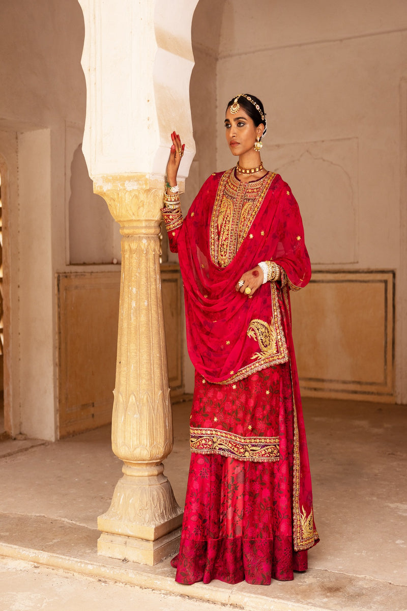 Signature Raw Silk Bridal Sharara