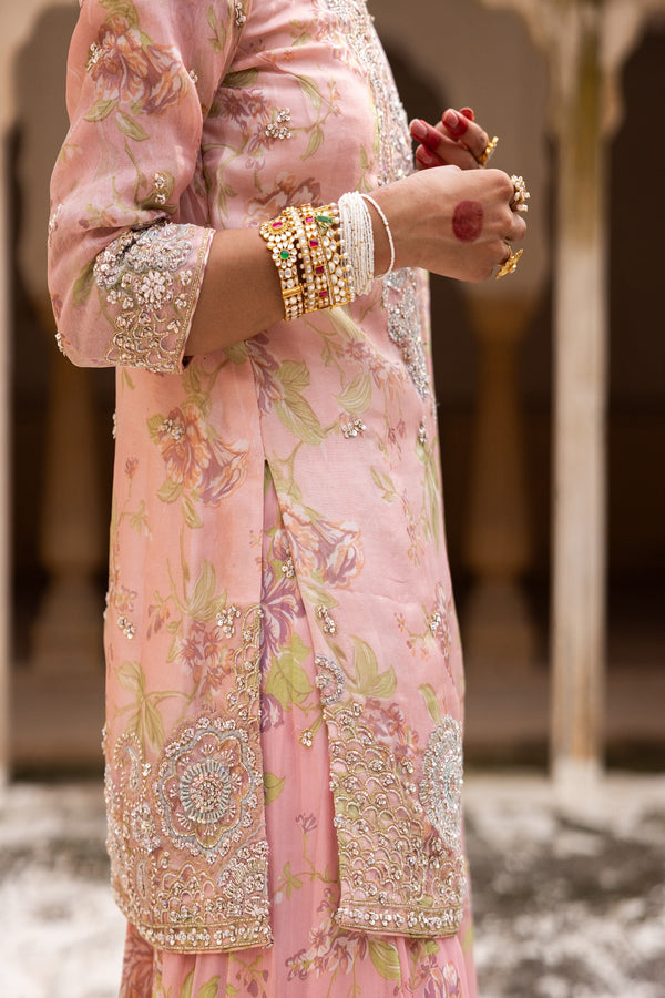 Floral Grace Sharara Set