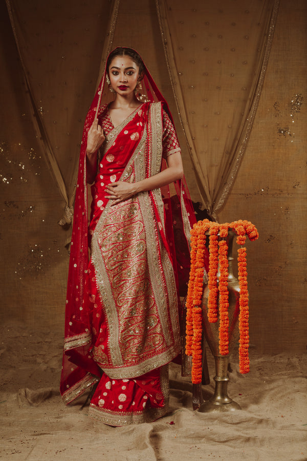 Crimson Royale Saree