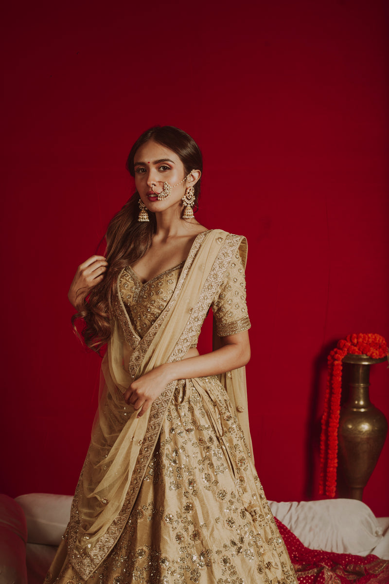 Golden Radiance Symphony Lehenga