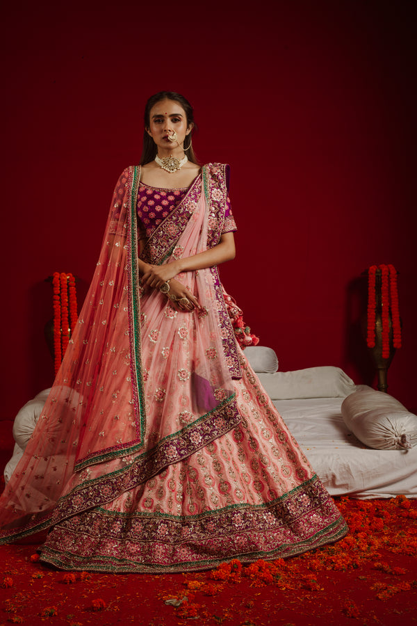 Rosy Twilight Harmony Lehenga