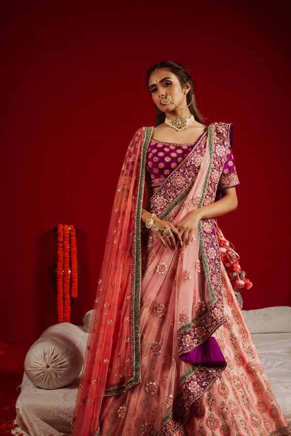 Rosy Twilight Harmony Lehenga