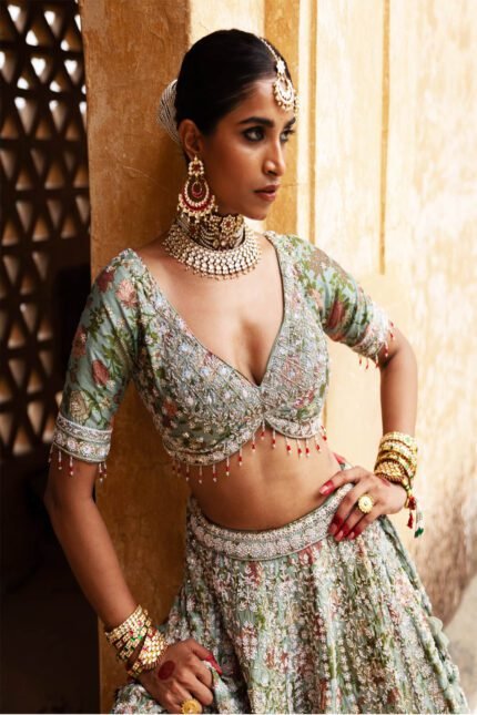 Green Lehenga for Bride