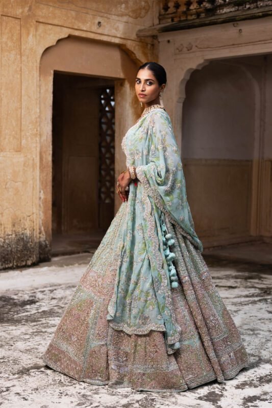 Pure Organza Lehenga