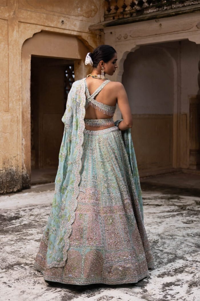 Pure Organza Bridal Lehenga